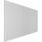 Ekena Millwork 48H x 3/4T Adjustable PVC Slat Wall Panel Kit w/ 1W Slats, Unfinished contains 42 Slats SWP84X48X0750UN - alternate 6